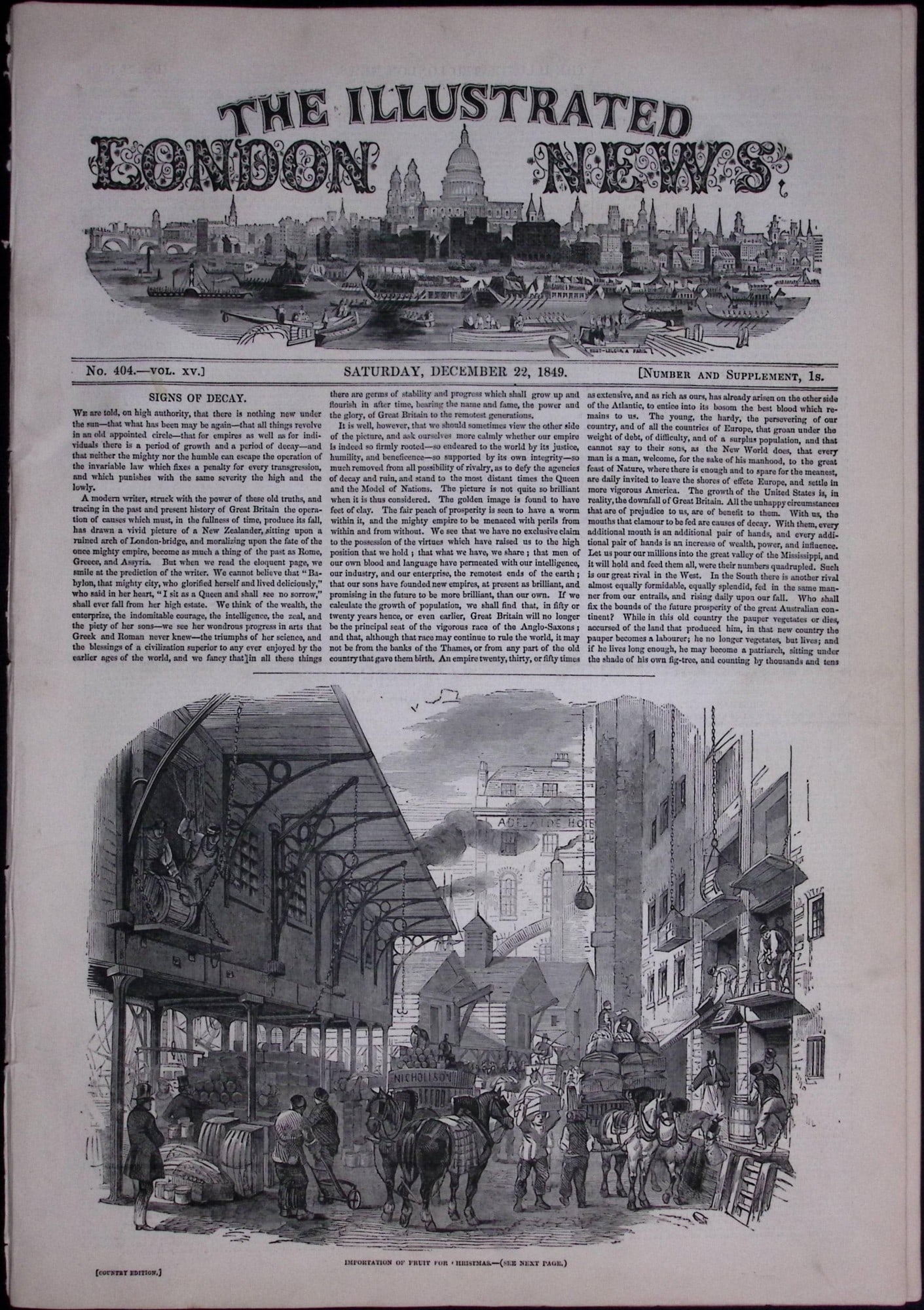 The Irish Famine Sketches & News Original Scarce Antique 177-Year-Old Newspaper-1 - 2