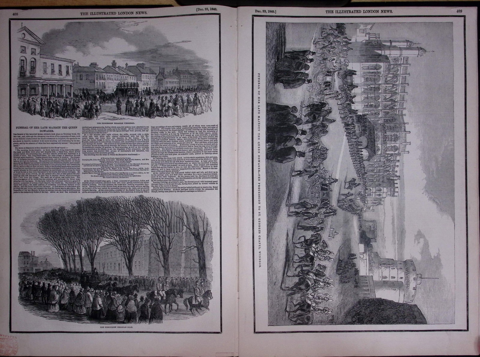 The Irish Famine Sketches & News Original Scarce Antique 177-Year-Old Newspaper-1 - 3