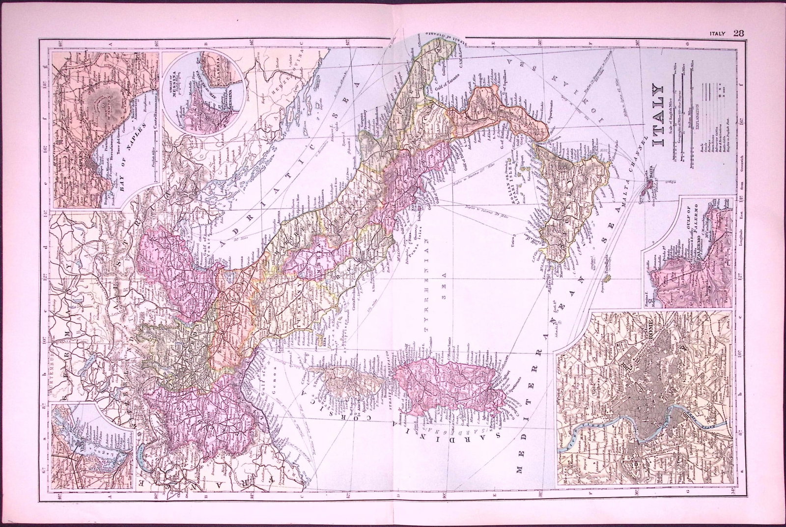 Turkey & Greece 120-Year-Old Large Antique Map by G.W. Bacon-27: Title: Turkey & Greece 120-Year-Old Large Antique Map by G.W. Bacon-27 Description: This Antique Map Has Been Removed from an Edition of. Bacons Popular Atlas of The World. Published In