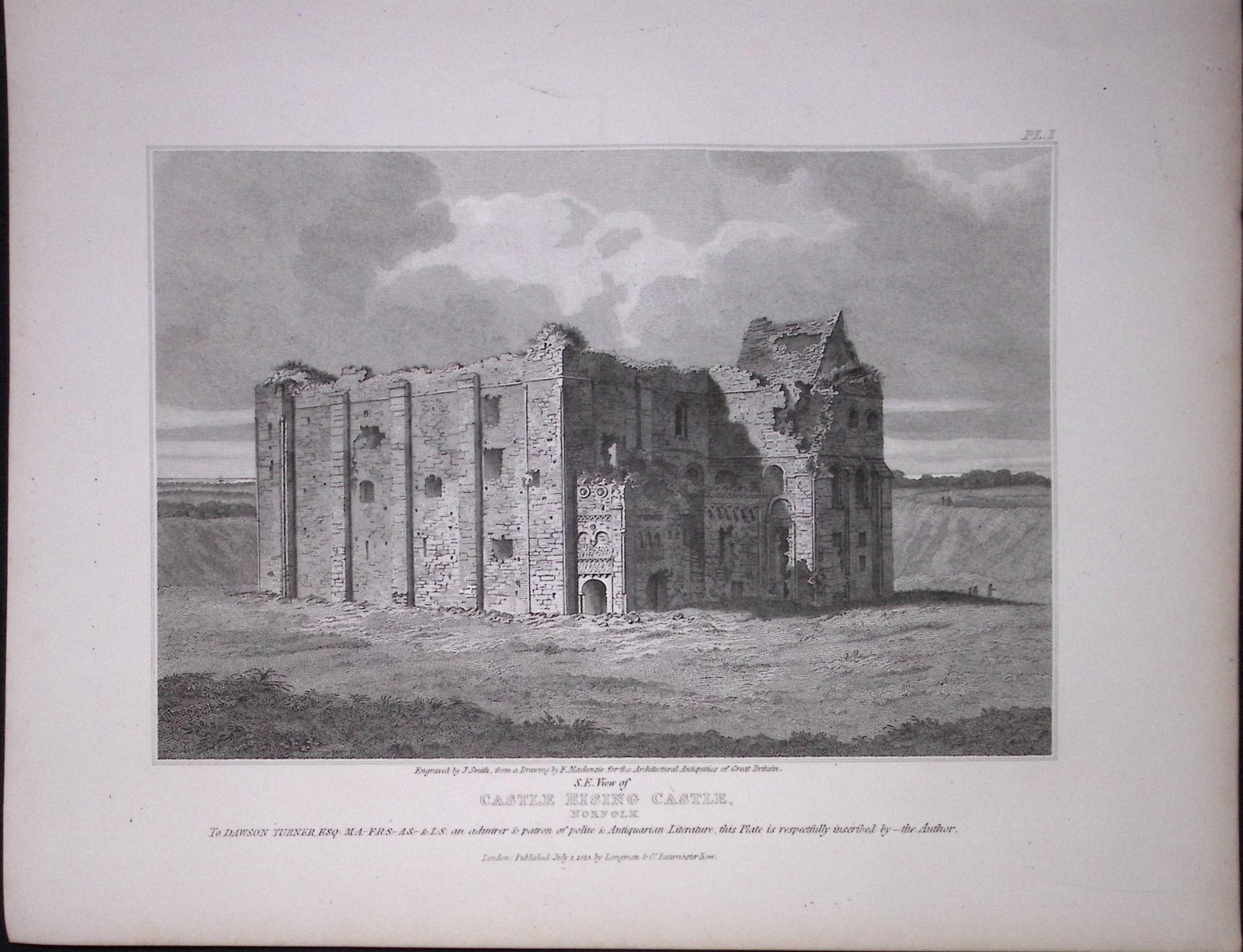 Castle Rising Norfolk 190 Years-Old Rare John Britton Antique Steel Engraving-113: Title: Castle Rising Norfolk 190 Years-Old Rare John Britton Antique Steel Engraving-113 Description: This 191 Years-Old Steel Engraved Plate Has Been Removed from an Antique Edition of. John Britton