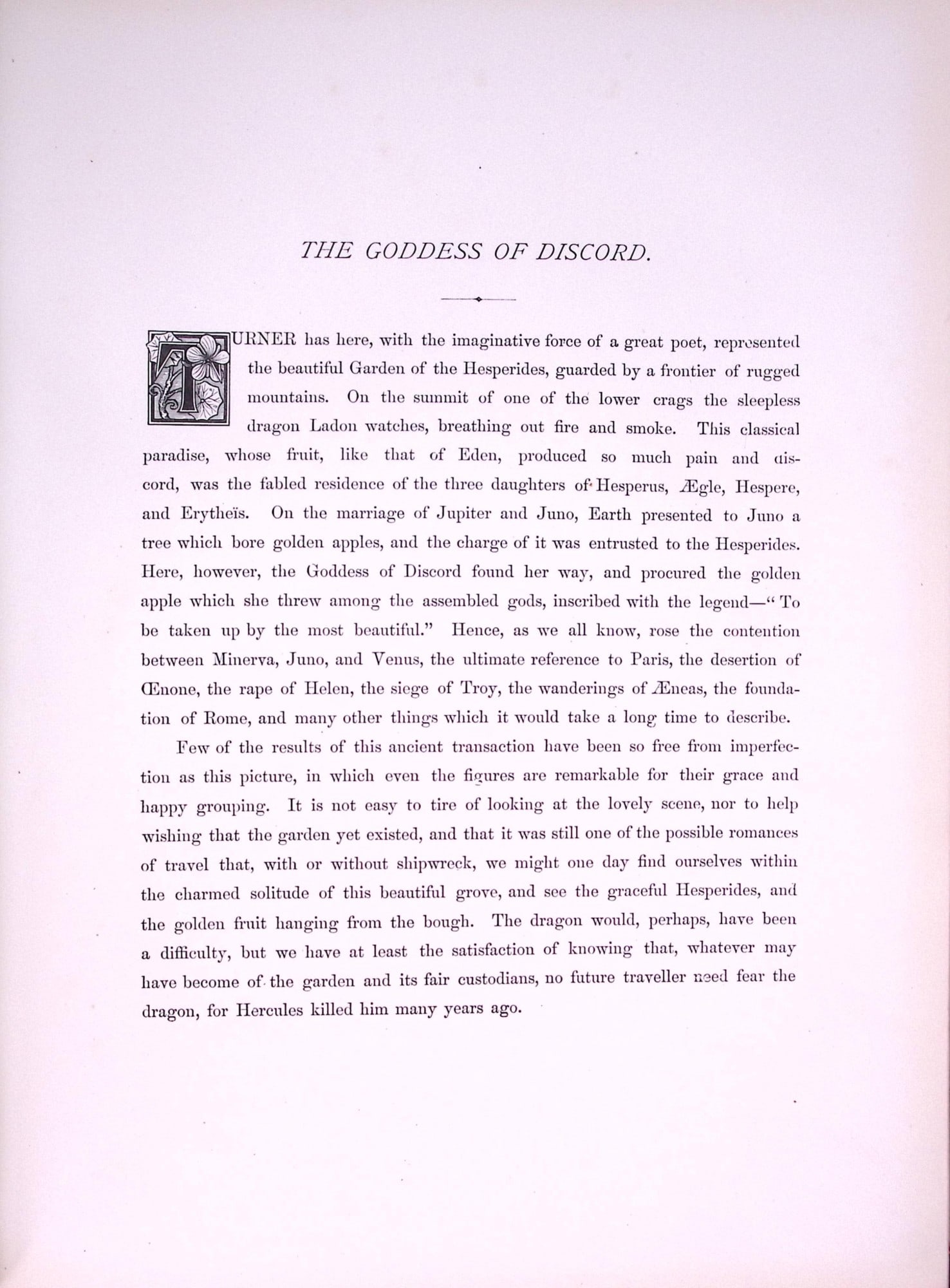 J.M.W Turner The Goddess of Discord Antique Steel Engraving-74-TR - 2