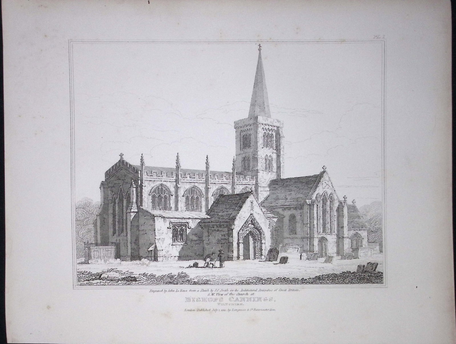 Bishop Cannings Church Wiltshire 190 Years-Old Rare John Britton Antique Steel Engraving-94: Title: Bishop Cannings Church Wiltshire 190 Years-Old Rare John Britton Antique Steel Engraving-94 Description: This 191 Years-Old Steel Engraved Plate Has Been Removed from an Antique Edition of.<