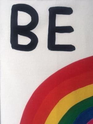 David Shrigley OBE (b 1968) ‘Be Nice’, Wall Hanging, framed, Editioned, 2020 - 2