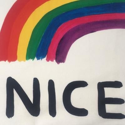 David Shrigley OBE (b 1968) ‘Be Nice’, Wall Hanging, framed, Editioned, 2020 - 4