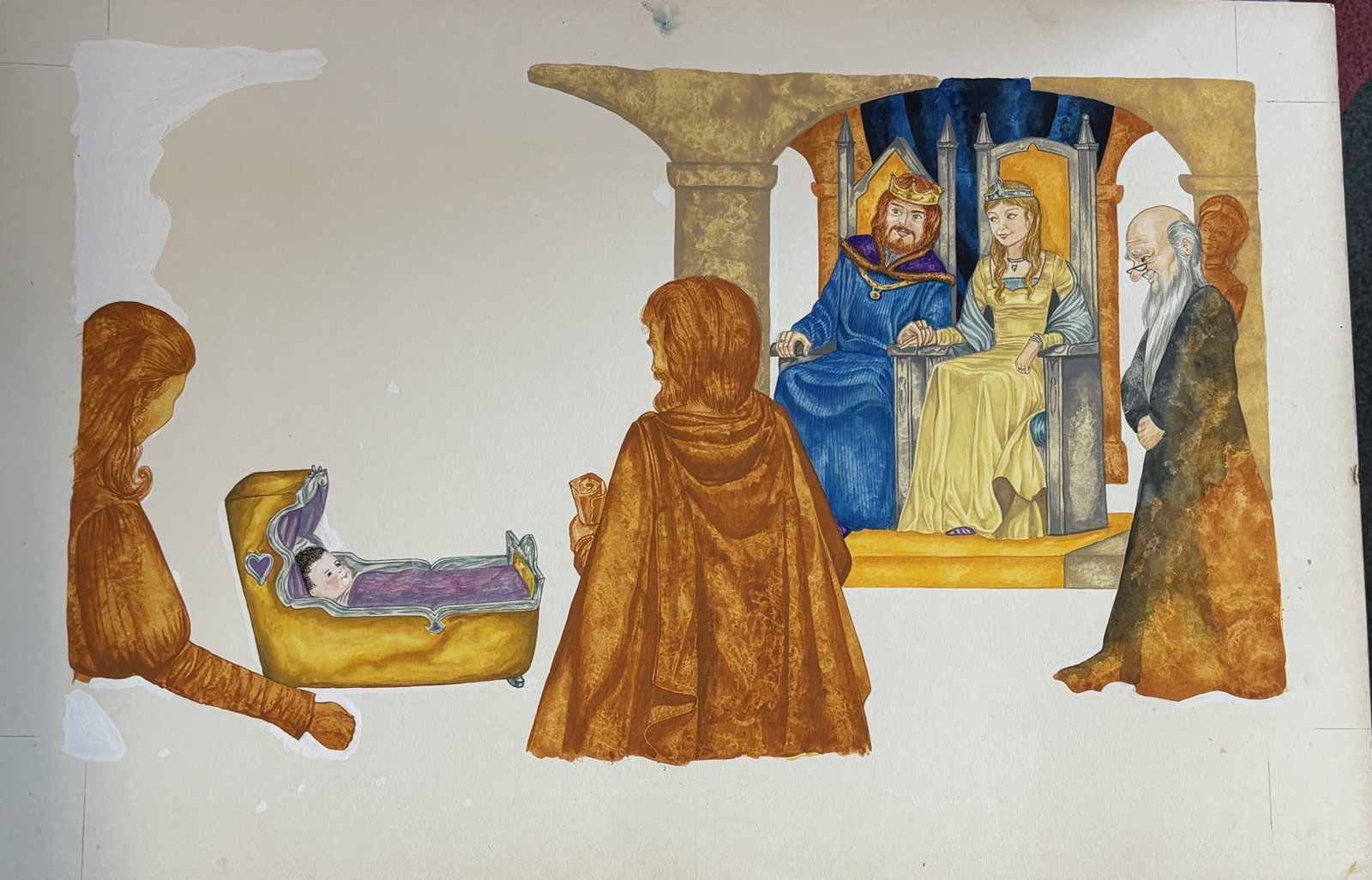 Snow White Original Vintage 1970's Book Artwork & COA & Copy of Page Free Post In UK Cover: Title: Snow White Original Vintage 1970's Book Artwork & COA & Copy of Page Free Post In UK Cover Description: This is the original, hand painted artwork for this vintage classic printed in