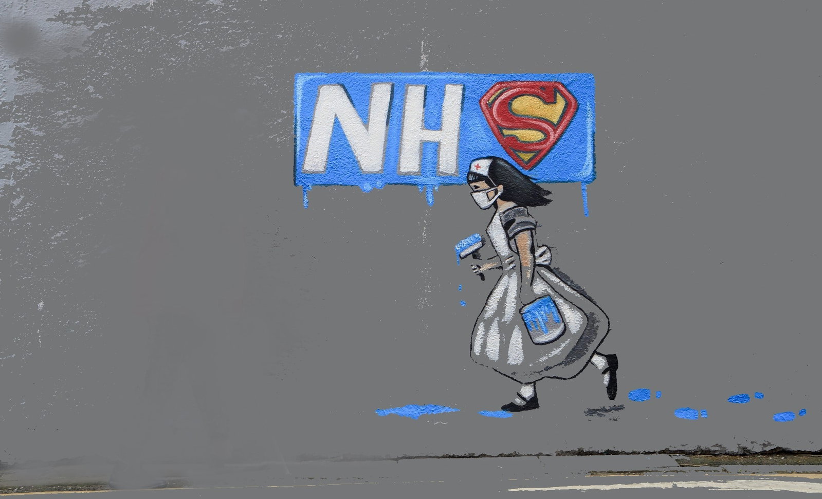 Rachel List We Love You NHS A Tribute To All The Covid Nurses: Title: Rachel List We Love You NHS A Tribute To All The Covid Nurses Description: Rachel List who shot to fame with this picture on a wall that she painted to say thank you to all the brave front