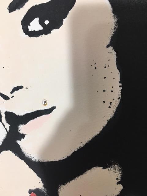 BAMBI (b.1982) Amy Jade (Red) Screenprint, Hand Finished, Titled, Signed, COA, Editioned, 2015 - 6