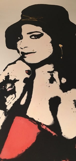 BAMBI (b.1982) Amy Jade (Red) Screenprint, Hand Finished, Titled, Signed, COA, Editioned, 2015 - 8