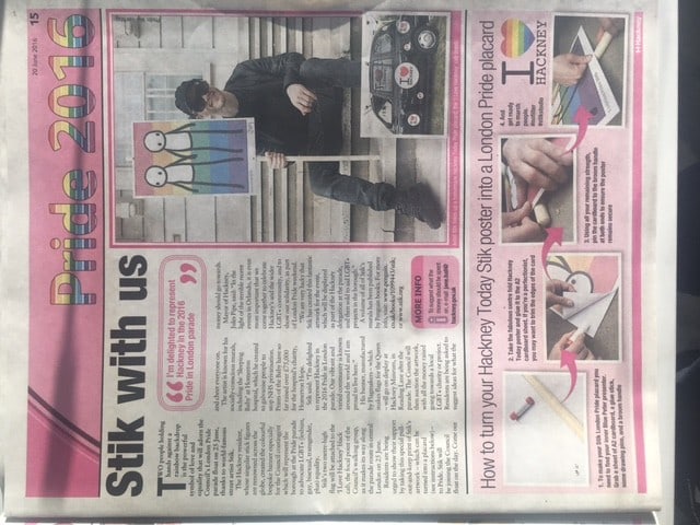 Stik (b.1979) 'London Pride' Hackney Today Newspaper and Bonus Print, Limited Edition, 2016 - 3