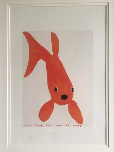 David Shrigley OBE (b 1968) ‘LEMON’, Four Humorous Wall Hangings, Animal Thoughts, 2020 - 4