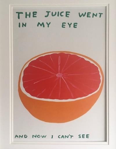 David Shrigley OBE (b 1968) ‘LEMON’, Four Humorous Wall Hangings, Animal Thoughts, 2020 - 5