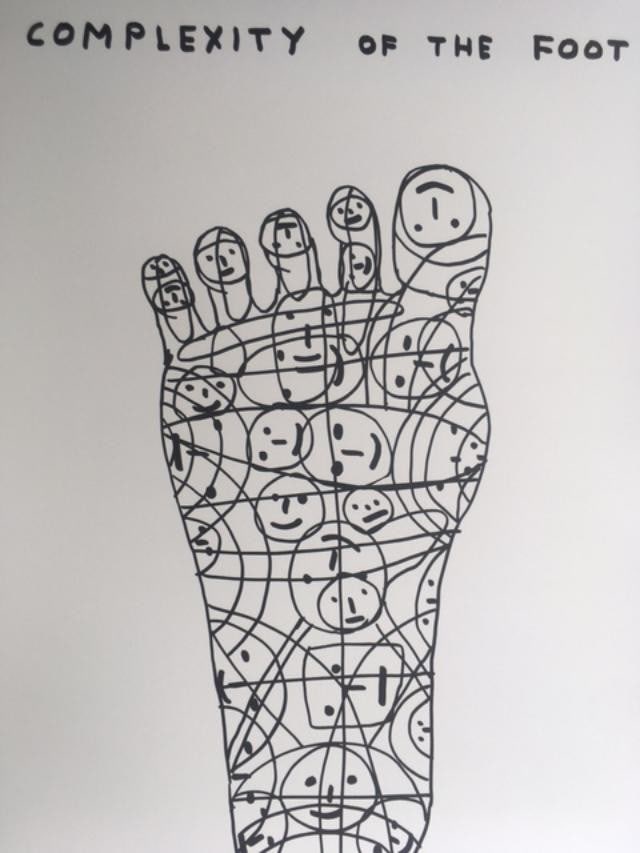 David Shrigley OBE (b 1968)‘Complexity of The Foot’ Offset Lithograph, Ltd Edition of 35 - 6