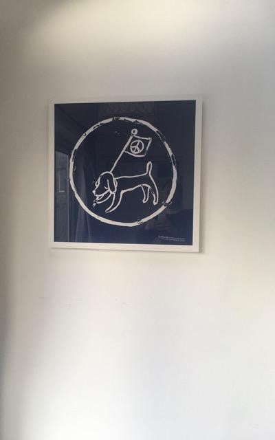 Yoshitomo Nara (b 1959) Peace Dog (Blue) Silk Screen Printed On Cotton, Framed, 2020 - 7