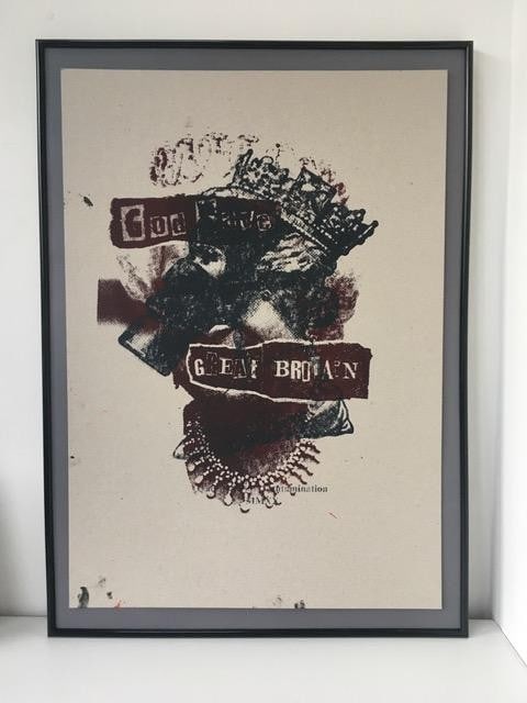 Jamie Reid (1947-2023) James Cauty (b.1956) 'God Save Great Britain', Screenprint, Test Proof, Fr... - 9