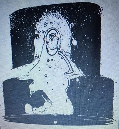 Nick Walker (B 1969-) Black Nozzle, 2007, Screenprint In Black With Early Apish Angel Blind Stamp - 8