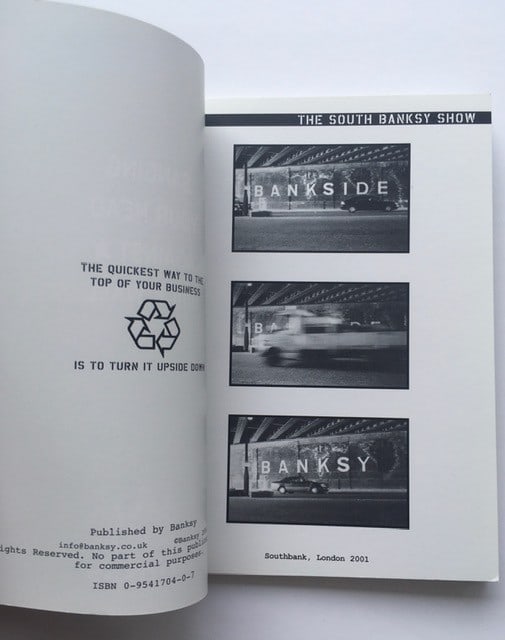 Banksy (b.1974-) 3 Self Published Books 1st Edition 2001- 04 & Banksy Myths & Legends Pt1 & Pt 2 - 7