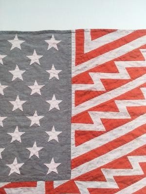 Faile (b 1975 & 76) ‘Star Spangled Shadows’ Screen print on Linen paper Signed, Limited  - 10
