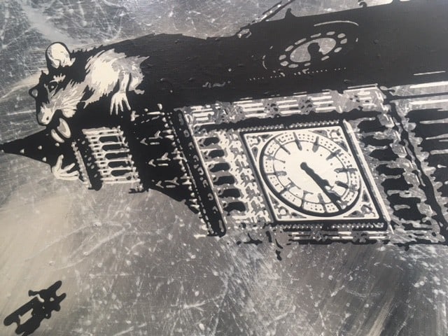 Rourke Van Dal (b1964) 'Rat On Big Ben', Spray Paint and Acrylic On Board, Signed, Editioned, 200... - 4