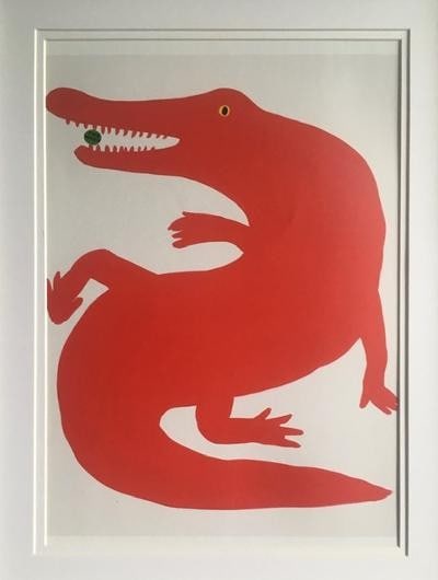 David Shrigley OBE (b 1968) ‘F**K’, Four Humorous Wall Hangings, Animal Thoughts, 2020 - 2