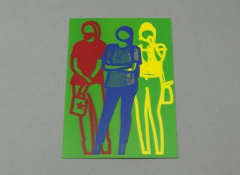 Julian Opie (1958-), Krobath, 3D Lenticular Moving Image, In Vibrant Colour, Framed, 2019 - 6
