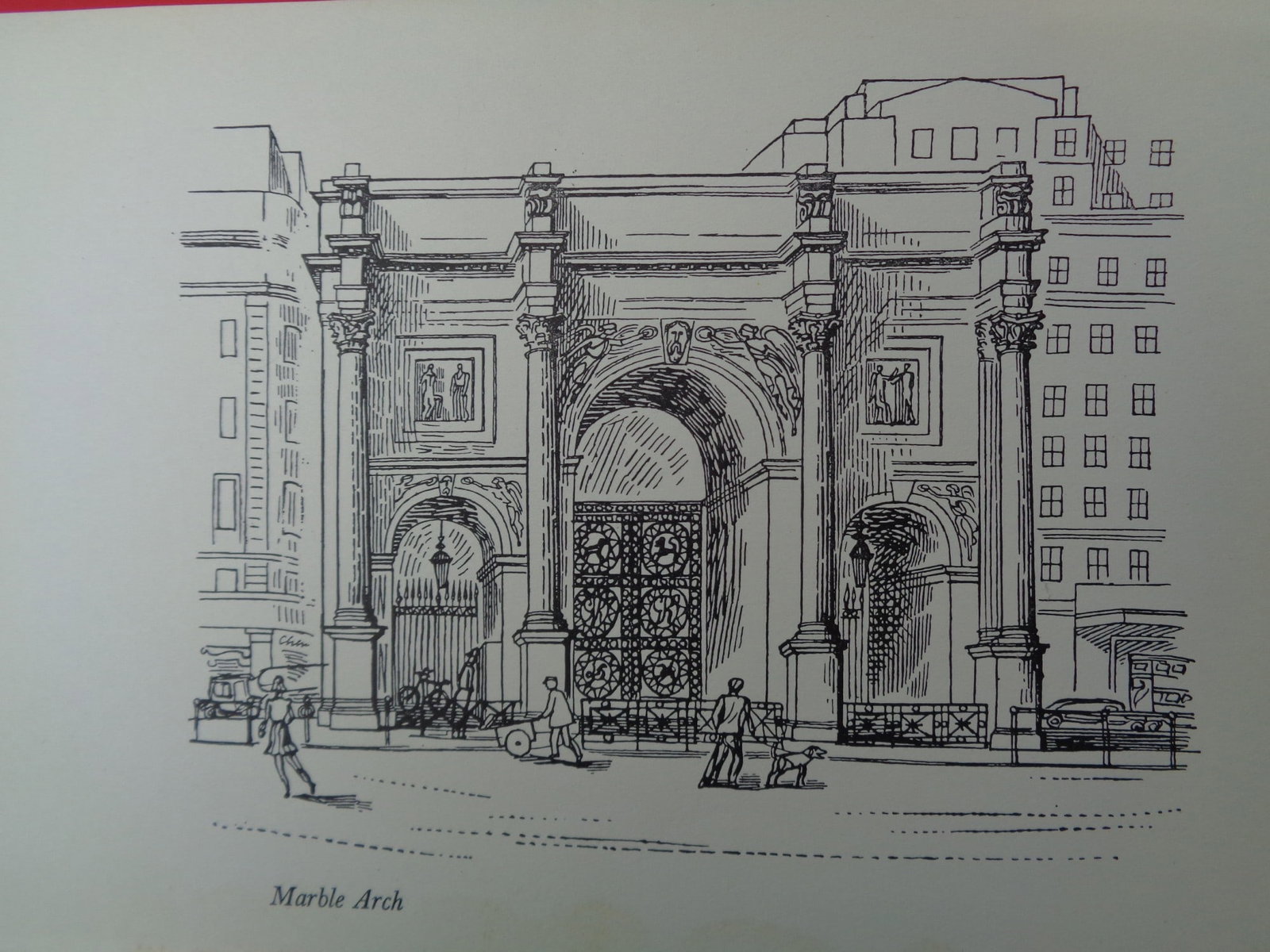 Edward Bawden CBE RA Original Vintage Historic Lithograph of London Historic Marble Arch: Title: Edward Bawden CBE RA Original Vintage Historic Lithograph of London Historic Marble Arch Description: This Vintage (1949) historic original Lithograph ( ie nothing printed on the back) was