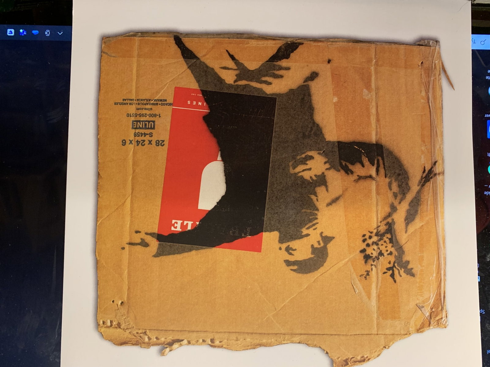 Banksy Rare Sicily Museum Invite Card Rare Free Post In UK: Title: Banksy Rare Sicily Museum Invite Card Rare Free Post In UK Description: ULTRA RARE as the painting was flown over just for a few weeks to the Sicily Museum show Stencilled onto