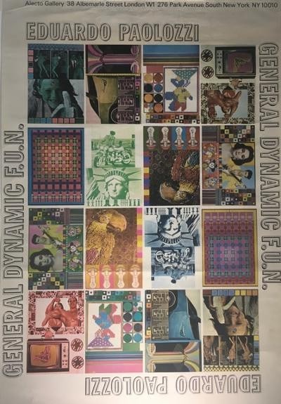 Eduardo Paolozzi(British, 1924-2005)'General Dynamic F.U.N' Lithographic Gallery Print Original 1... - 3