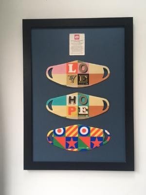 Sir Peter Blake (b 1932 ) Love, Hope, Britain, Comic Relief Face Mask, Limited Edition, Signed, 2... - 6
