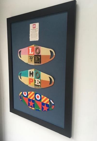 Sir Peter Blake (b 1932 ) Love, Hope, Britain, Comic Relief Face Mask, Limited Edition, Signed, 2... - 8