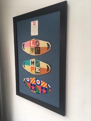 Sir Peter Blake (b 1932 ) Love, Hope, Britain, Comic Relief Face Mask, Limited Edition, Signed, 2... - 9
