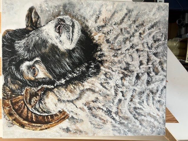 2 Ram Oil Paintings On Canvas. Artist Is Miranda Assink - 10