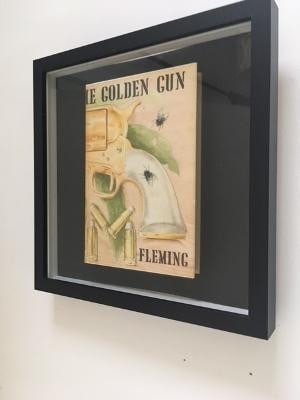 James Bond, Display Pair of Ist Edition Books, Jon Cape, Cover by R. Chopping, Framed, Editioned... - 7