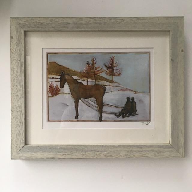 Billy Childish(b1959) 'Sledge Horse' Signed, Editioned, Pigment Print, Framed, 2013: Title: Billy Childish(b1959) 'Sledge Horse' Signed, Editioned, Pigment Print, Framed, 2013 Description: Billy Childish(b1959)'Sledge Horse' Signed, Editioned, Pigment Print, Framed, 2013 Description