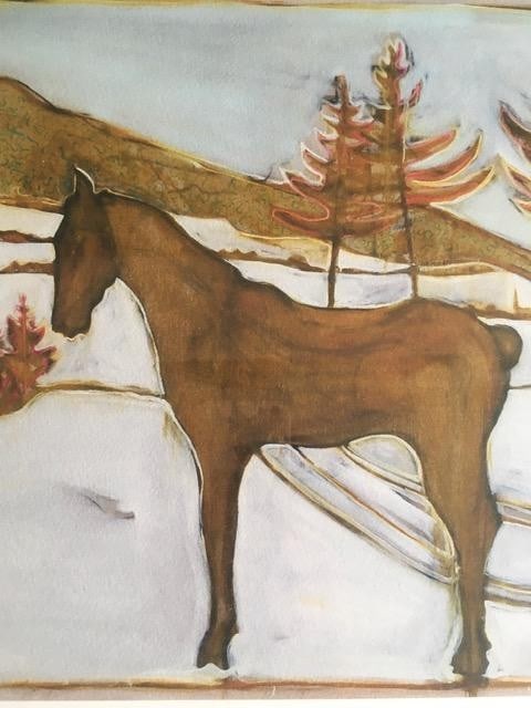 Billy Childish(b1959) 'Sledge Horse' Signed, Editioned, Pigment Print, Framed, 2013 - 5