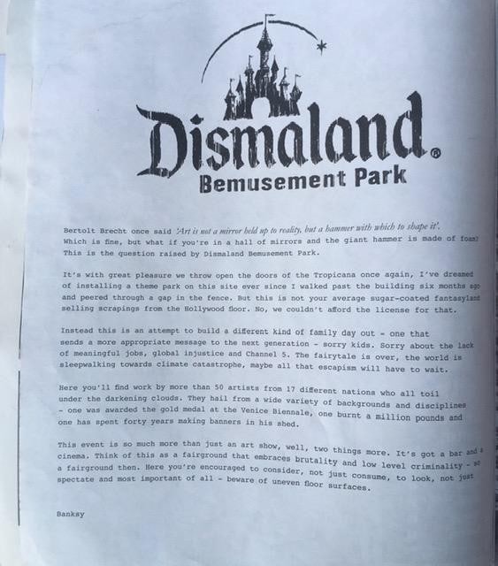 Banksy (b1974) Dismaland Bemusement Park Souvenirs Including Add Space Hack Pack, Rare 2015 - 7