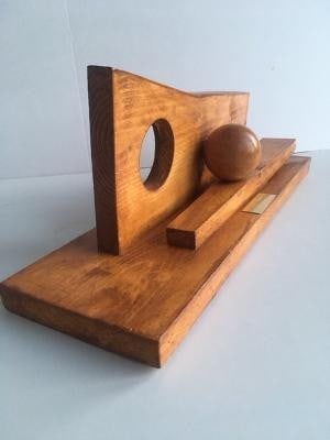 Barbara Hepworth (1903-75) Maquette of BH 81 'Ball, Hole and Plane' Sculpture From (1936) - 10