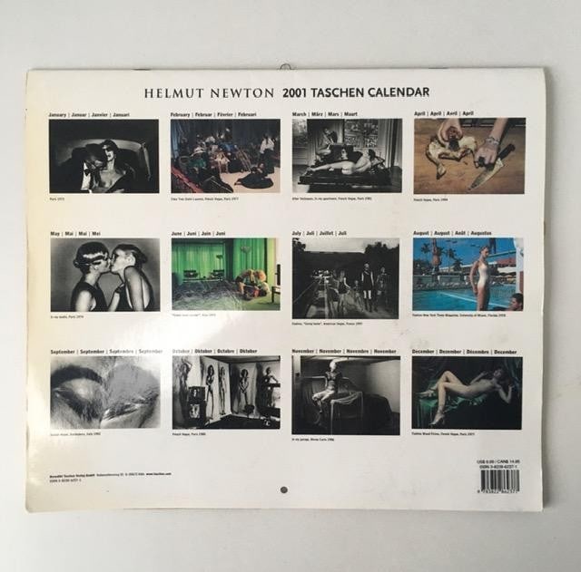 Helmut Newton (1920–2004) Lithograph Prints, Erotic Art Photography, Bi-fold Calender,Taschen, - 2