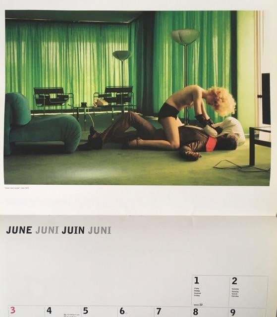 Helmut Newton (1920–2004) Lithograph Prints, Erotic Art Photography, Bi-fold Calender,Taschen, - 3