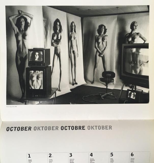 Helmut Newton (1920–2004) Lithograph Prints, Erotic Art Photography, Bi-fold Calender,Taschen, - 6
