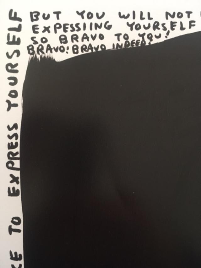 David Shrigley OBE (b 1968) ‘Bats-Its Ok’ Offset Lithograph, Mini Series Framed, Edition - 2