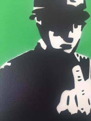 Banksy Not Banksy, 'Rude Copper' Screenprint, Signed, Editioned, COA 2018 - 10