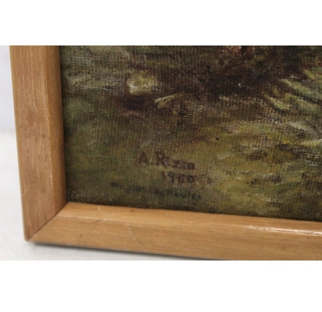 A. Rizzo Woman With Sheep; Oil Painting - 2