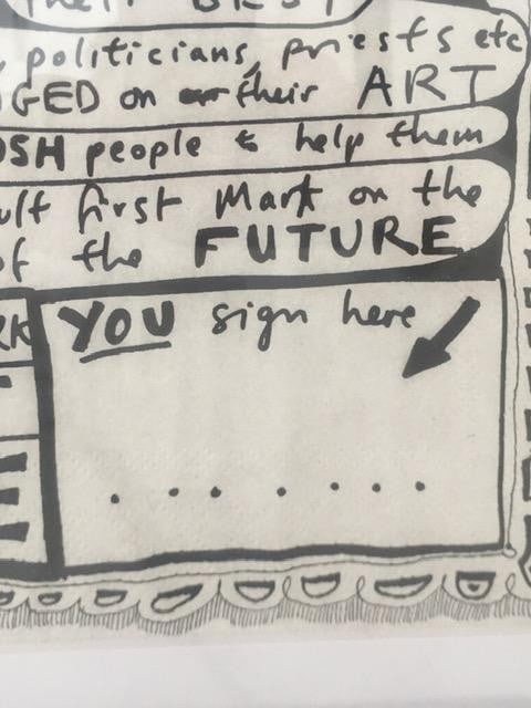Grayson Perry CBE RA Hon Friba (b1960), By and After, ‘Red Alan Manifesto’, Print On Nap - 4