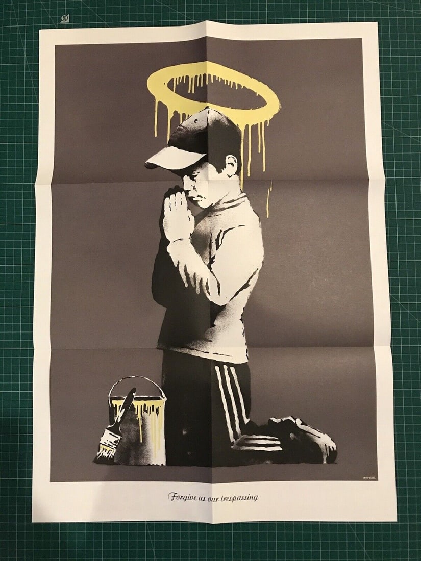 Banksy (b 1974-)'Forgive Us Our Trespassing', Original Double-Sided Poster and Don't Panic Pack 2... - 10