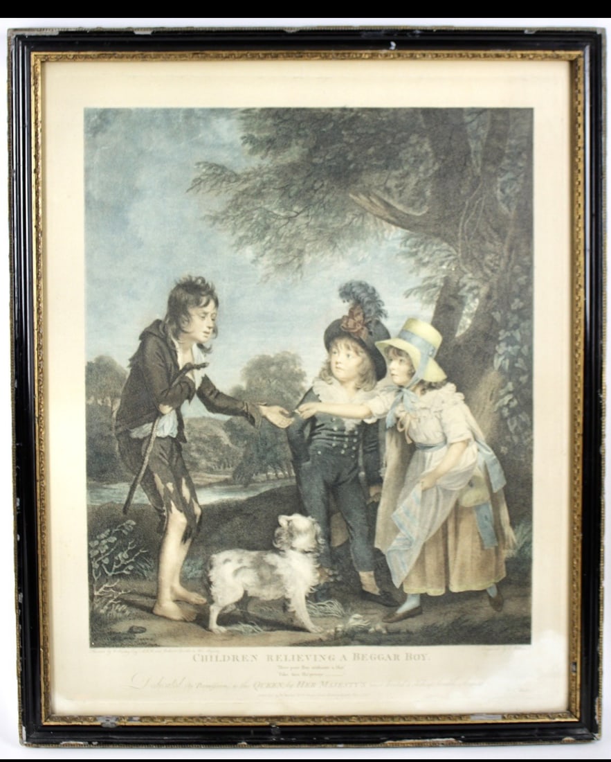 After Sir William Beechey (1753-1839) “ Children Relieving A Beggar - 3