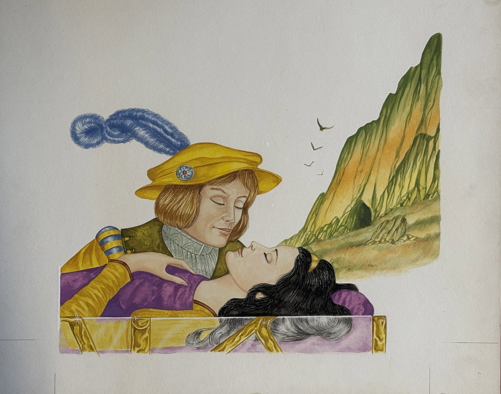 Snow White Original Vintage 1970's Book Artwork & COA & Copy of Page Free Post In UK: Title: Snow White Original Vintage 1970's Book Artwork & COA & Copy of Page Free Post In UK Description: This is the original, hand painted artwork for this vintage classic printed in the