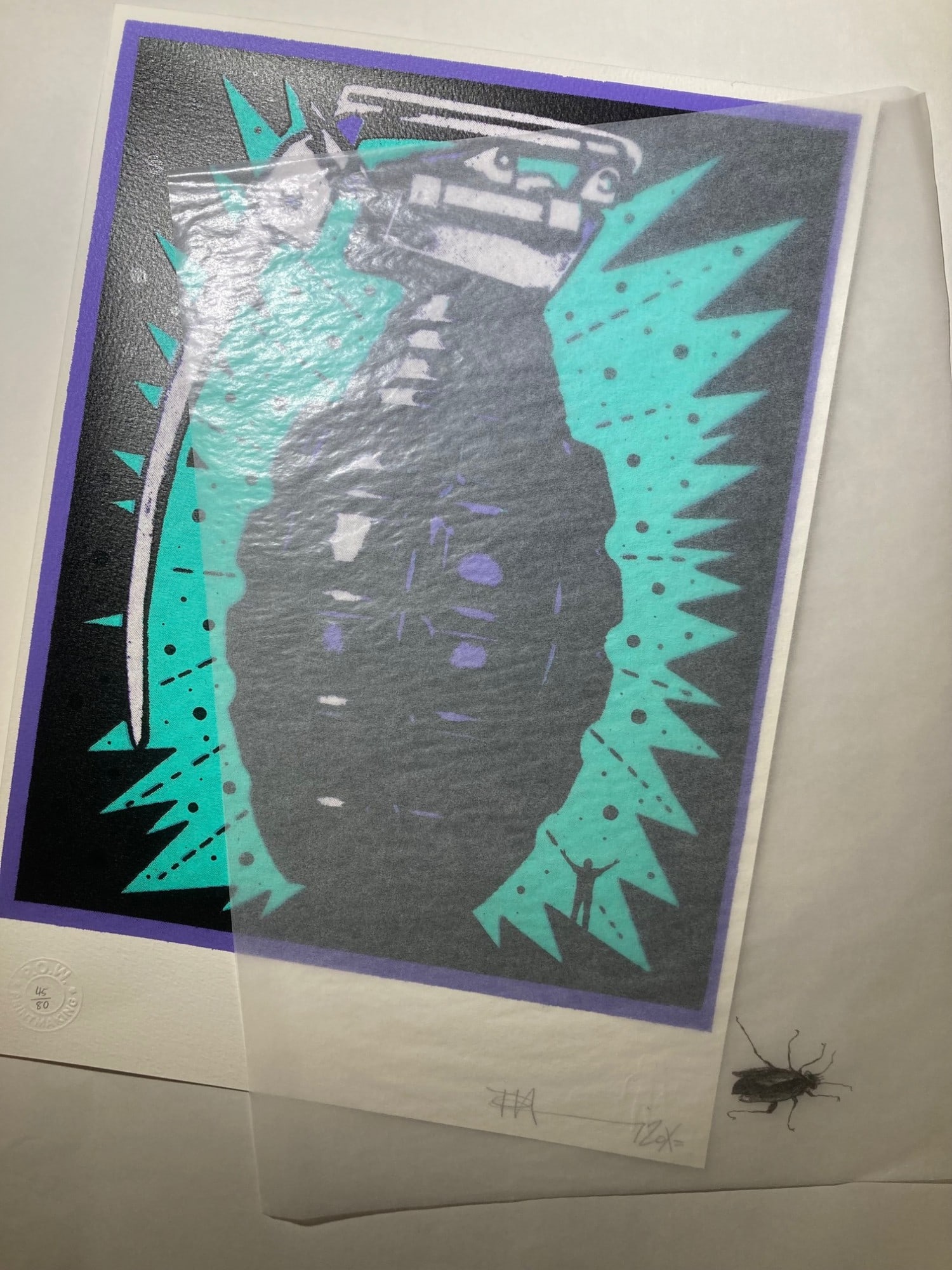 Paul Insect (B.1971)‘Unclear Residents’Pow 2010 Complete Bound Portfolio of Screen-Print - 18