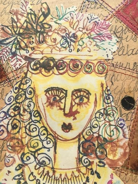 Grayson Perry (b.1960) Manner of ‘Untitled’ Portrait of A Lady, Mixed Media and Collage, - 3