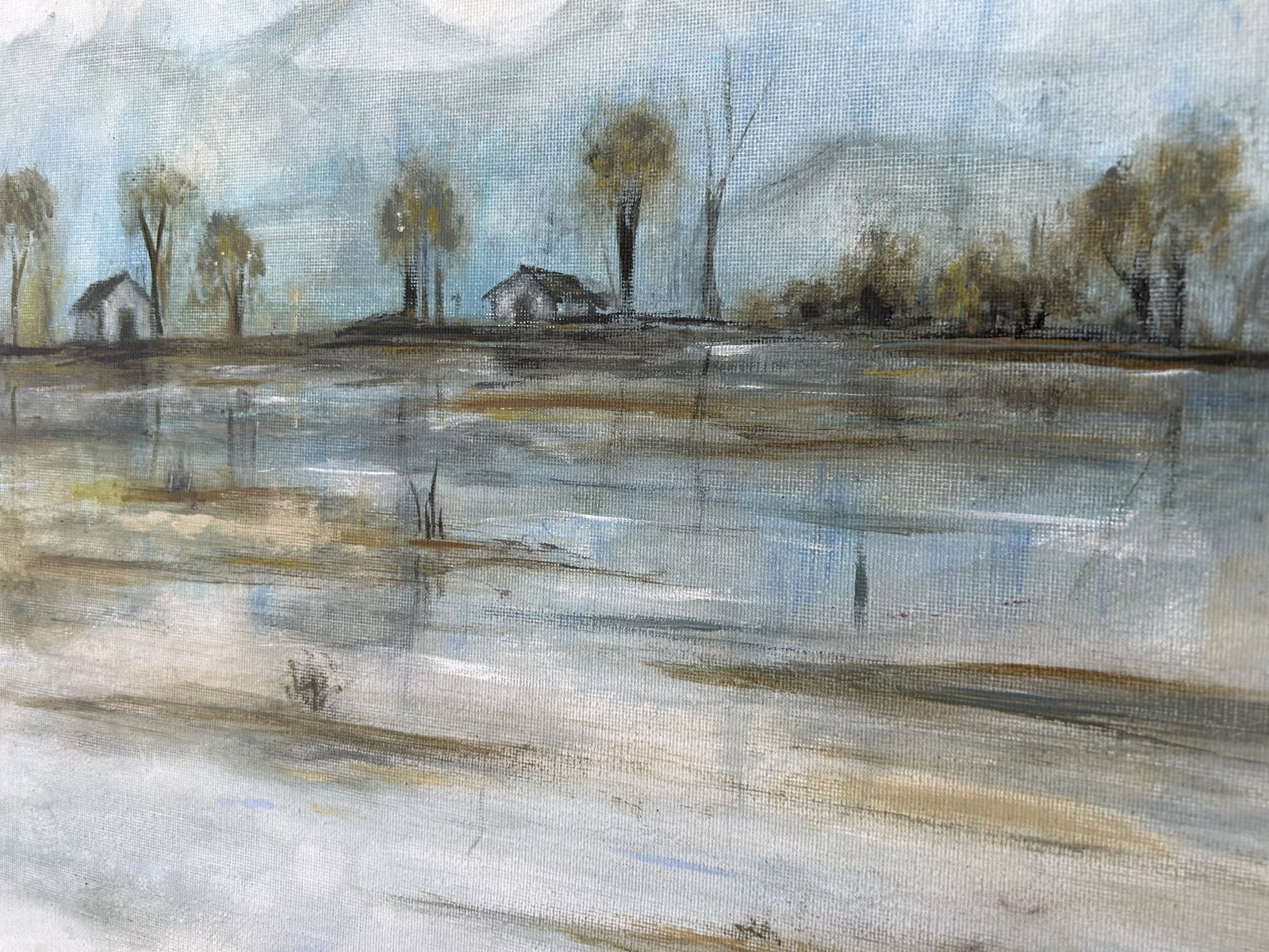 Acrylic Abstract Landscape Painting - 2