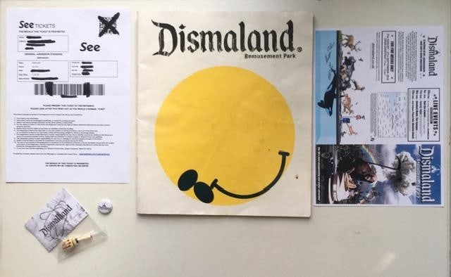 Banksy (b1974) ‘Wrong War’ & 6 Dismaland Bemusement Park Souvenirs Inc Framed Banksy Fre - 3
